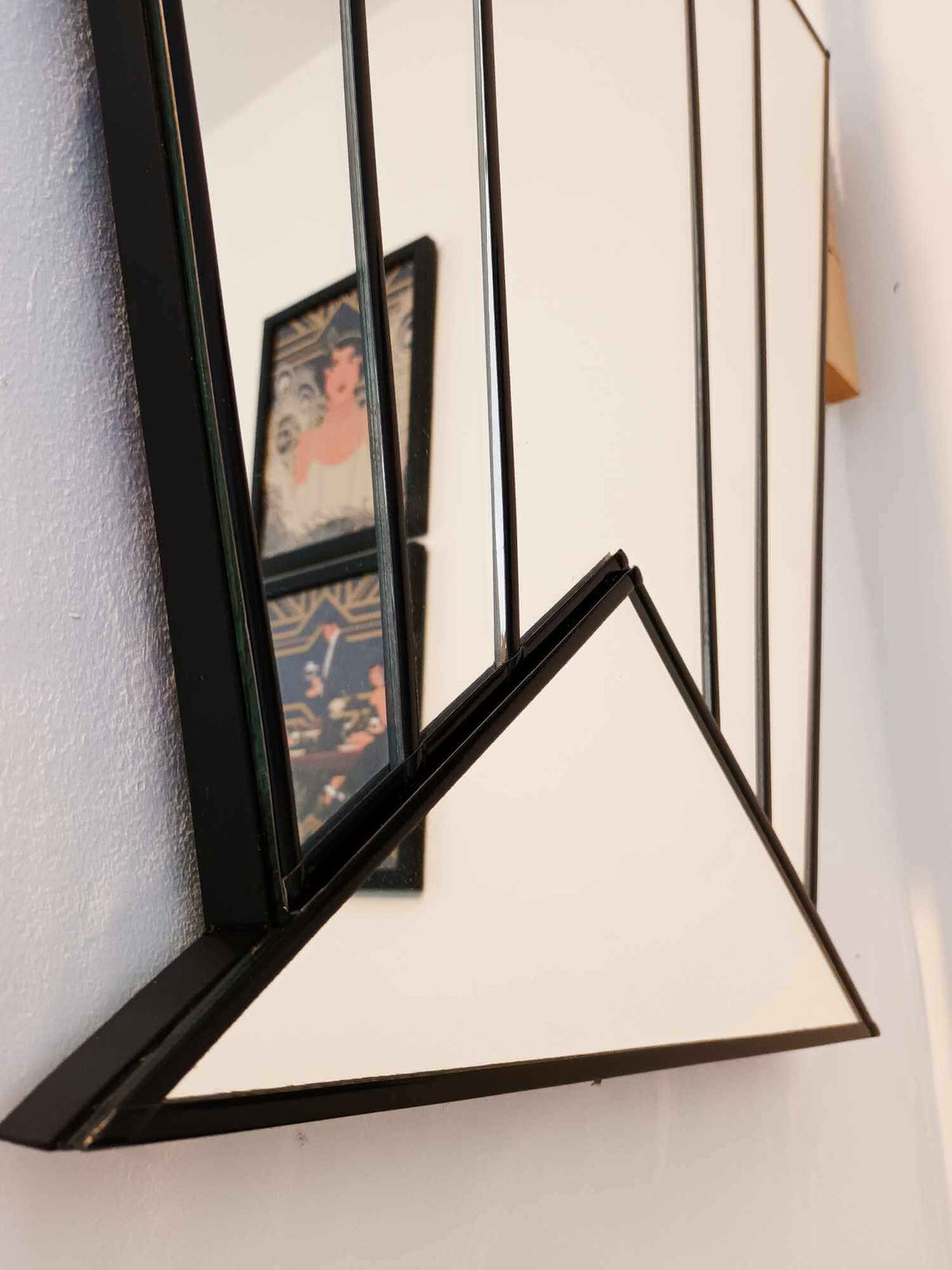 Large Vintage Original Style Art Deco Mirror