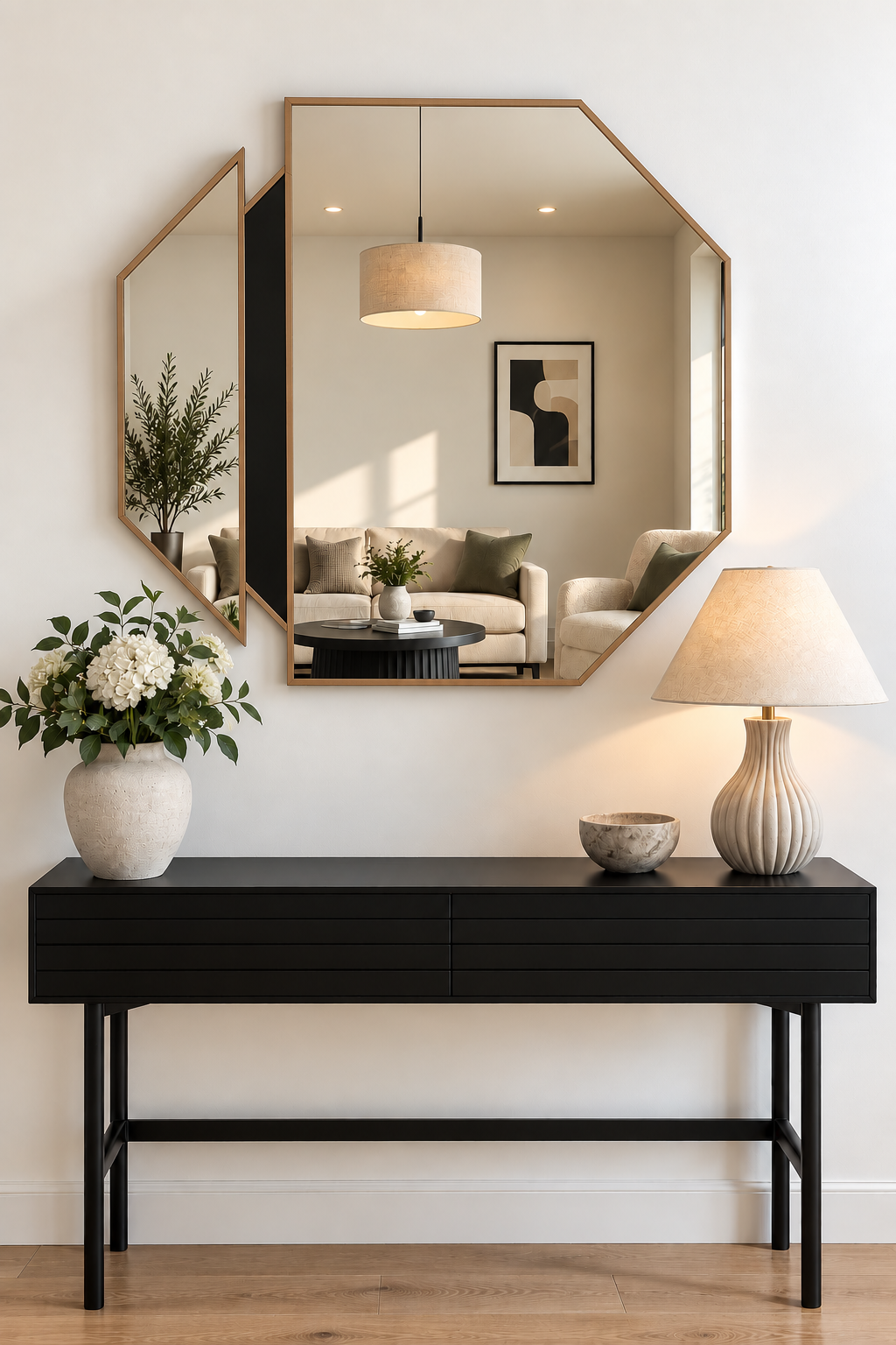 Octagon Wall Mirror