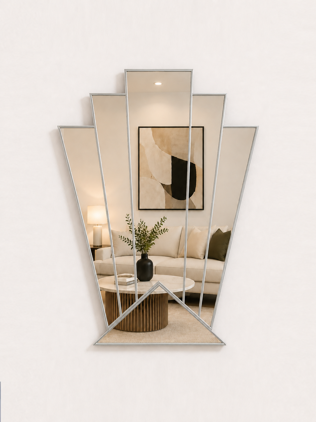 Large Vintage Original Style Art Deco Mirror
