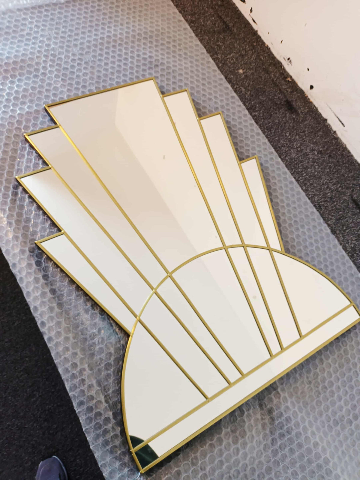 Apollo Art Deco Wall Mirror